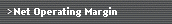 Net Operating Margin